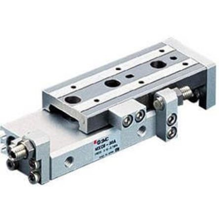 SMC Pneumatic Guided Cylinder - 6mm Bore, 40mm Stroke, MXQ Series, Double Acting [MXQ6-40]; 237-3599