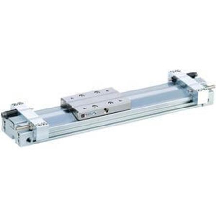SMC Double Acting Rodless Pneumatic Cylinder 100mm Stroke, 16mm Bore [MY3B16-100]; 237-3636
