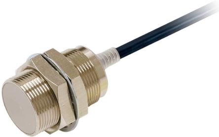 Omron Inductive Threaded Barrel Proximity Sensor, M30, 15 mm Detection, PNP NC, 10 → 30 V dc [E2E-X15B230 2M]; 237-5473