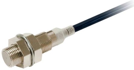 Omron Inductive Threaded Barrel Proximity Sensor, M12, 2 mm Detection, PNP NO, 10 → 30 V dc [E2E-X2B1T12 2M]; 237-5494