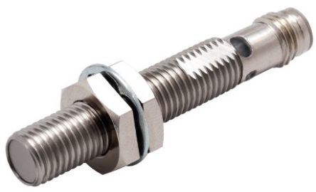 Omron Inductive Threaded Barrel Proximity Sensor, M8, 2 mm Detection, PNP NO, 10 → 30 V dc [E2E-X2B1TL8-M3]; 237-5497