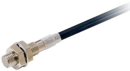 Omron Inductive Threaded Barrel Proximity Sensor, M8, 2 mm Detection, PNP NC, 10 → 30 V dc [E2E-X2B28 2M]; 237-5498