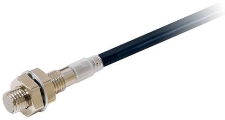 Omron Inductive Threaded Barrel Proximity Sensor, M8, 2 mm Detection, PNP NC, 10 → 30 V dc [E2E-X2B28 5M]; 237-5499
