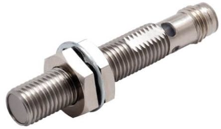 Omron Inductive Threaded Barrel Proximity Sensor, M8, 2 mm Detection, NPN NO, 10 → 30 V dc [E2E-X2C1L8-M5]; 237-5505