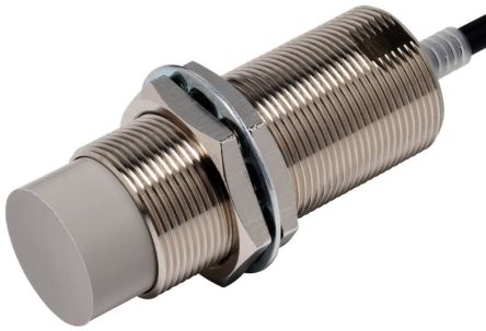 Omron Inductive Threaded Barrel Proximity Sensor, M30, 30 mm Detection, PNP NC, 10 → 30 V dc [E2E-X30MB2L30 2M]; 237-5513