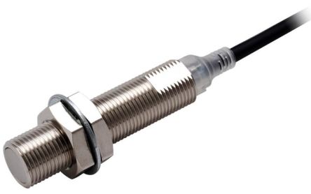 Omron Inductive Threaded Barrel Proximity Sensor, M12, 4 mm Detection, PNP NC, 10 → 30 V dc [E2E-X4B2L12 2M]; 237-5518