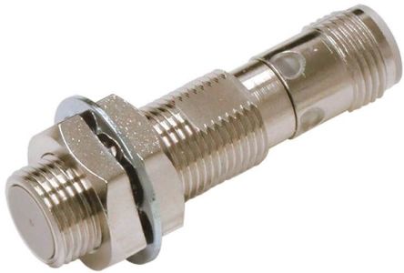 Omron Inductive Threaded Barrel Proximity Sensor, M12, 4 mm Detection, PNP NO+NC, 10 → 30 V dc [E2E-X4B3D12-M1]; 237-5519