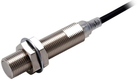 Omron Inductive Threaded Barrel Proximity Sensor, M12, 4 mm Detection, NPN NC, 10 → 30 V dc [E2E-X4C2L12 2M]; 237-5523