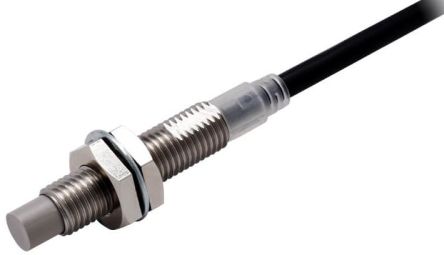 Omron Inductive Threaded Barrel Proximity Sensor, M8, 4 mm Detection, PNP NO, 10 → 30 V dc [E2E-X4MB1TL8 2M]; 237-5525
