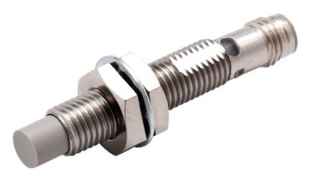 Omron Inductive Threaded Barrel Proximity Sensor, M8, 4 mm Detection, PNP NC, 10 → 30 V dc [E2E-X4MB2L8-M5]; 237-5530
