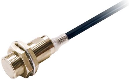 Omron Inductive Threaded Barrel Proximity Sensor, M18, 5 mm Detection, PNP NO, 10 → 30 V dc [E2E-X5B1T18 2M]; 237-5534