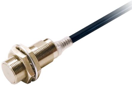 Omron Inductive Threaded Barrel Proximity Sensor, M18, 8 mm Detection, PNP NO, 10 → 30 V dc [E2E-X8B1T18 5M]; 237-5540