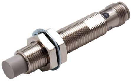Omron Inductive Threaded Barrel Proximity Sensor, M12, 8 mm Detection, PNP NC, 10 → 30 V dc [E2E-X8MB2L12-M1]; 237-5551