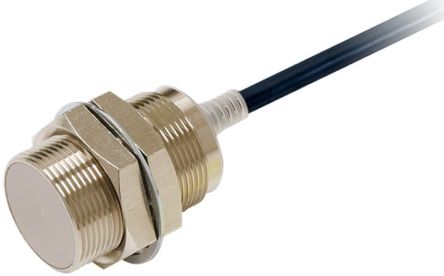 Omron Inductive Threaded Barrel Proximity Sensor, M12, 4 mm Detection, PNP NO, 10 → 30 V dc [E2E-X15B1T30 5M]; 237-6969