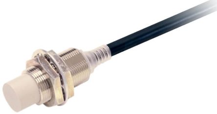 Omron Inductive Threaded Barrel Proximity Sensor, M18, 16 mm Detection, PNP NC, 10 → 30 V dc [E2E-X16MB218 2M]; 237-6975