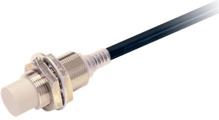 Omron Inductive Threaded Barrel Proximity Sensor, M18, 16 mm Detection, NPN NO, 10 → 30 V dc [E2E-X16MC118 2M]; 237-6976