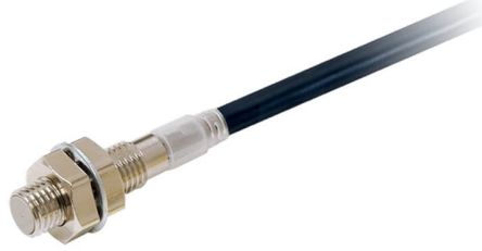 Omron Inductive Threaded Barrel Proximity Sensor, M8, 2 mm Detection, NPN NO, 10 → 30 V dc [E2E-X2C18 5M]; 237-6985