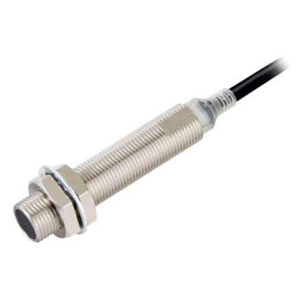 Omron Inductive Threaded Barrel Proximity Sensor, M12, 4 mm Detection, PNP NO, 10 → 30 V dc [E2E-X4B1TL12 5M]; 237-6989