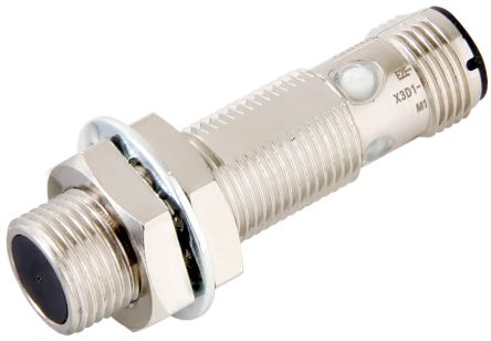 Omron Inductive Threaded Barrel Proximity Sensor, M12, 4 mm Detection, PNP NC, 10 → 30 V dc [E2E-X4B212-M1]; 237-6992
