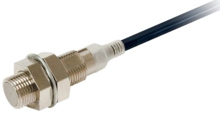 Omron Inductive Threaded Barrel Proximity Sensor, M12, 4 mm Detection, NPN NO, 10 → 30 V dc [E2E-X4C112 2M]; 237-6993