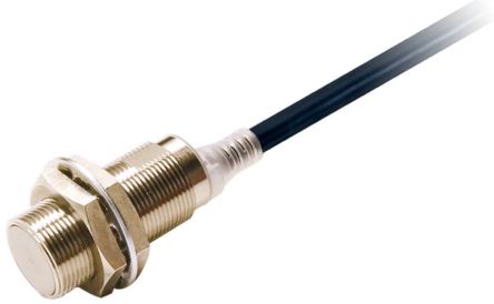 Omron Inductive Threaded Barrel Proximity Sensor, M18, 8 mm Detection, NPN NO, 10 → 30 V dc [E2E-X8C118 2M]; 237-7006