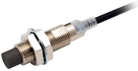 Omron Inductive Threaded Barrel Proximity Sensor, M12, 8 mm Detection, PNP NO, 10 → 30 V dc [E2E-X8MB1T12 2M]; 237-7007