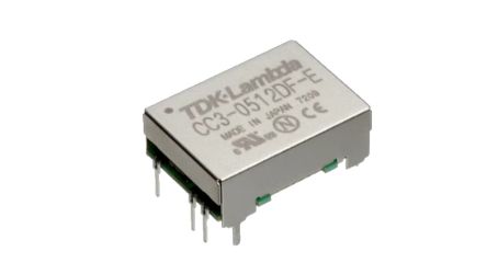 TDK-Lambda CC-E DC-DC Converter, 12V/, 2.97 → 5.5 V dc Input, 3W, PCB Mount [CC3-0312DF-E]; 237-7413