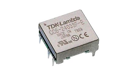 TDK-Lambda CC-E DC-DC Converter, 12V/, 2.97 → 5.5 V dc Input, 4.8W, PCB Mount [CC6-0312DF-E]; 237-7416