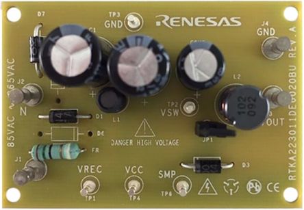 Renesas Electronics RAA223011 buck evaluation board Buck Converter for RAA2230114GSP#AA0 [RTKA223011DE0020BU]; 237-7530