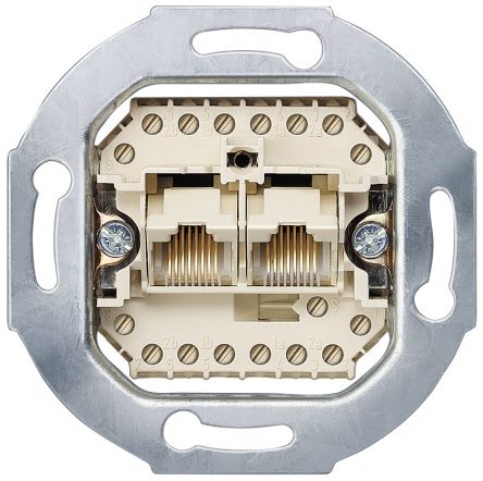 Siemens 5TG Series, Cat3 2 Way RJ45 Device Insert,With Unshielded Shield Type [5TG2406]; 237-7953