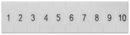 Siemens, 8WH8120 Marker Strip for use with Standard Labelling System, Terminal Block [8WH8120-1AB65]; 237-7992
