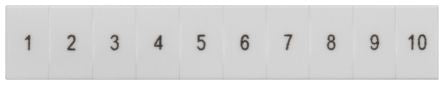 Siemens, 8WH8120 Marker Strip for use with Standard Labelling System, Terminal Block [8WH8120-3AB45]; 237-8000