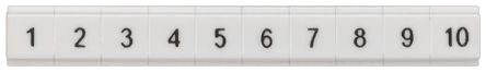 Siemens, 8WH8121 Marker Strip for use with Standard Labelling System, Terminal Block [8WH8121-2AC05]; 237-8020