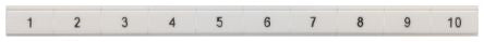 Siemens, 8WH8121 Marker Strip for use with Standard Labelling System, Terminal Block [8WH8121-5AB15]; 237-8025