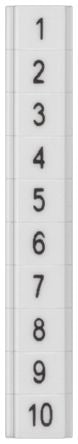 Siemens, 8WH8141 Marker Strip for use with Standard Labelling System, Terminal Block [8WH8141-1AB35]; 237-8033