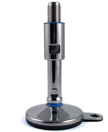 RS PRO M24 Stainless Steel Hygienic Adjustable Foot, 2500kg Static Load Capacity 15° Tilt Angle [0]; 237-8186