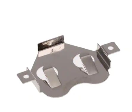 RS PRO CR1620 Battery Clip, Leaf Spring Contact [0]; 237-8329