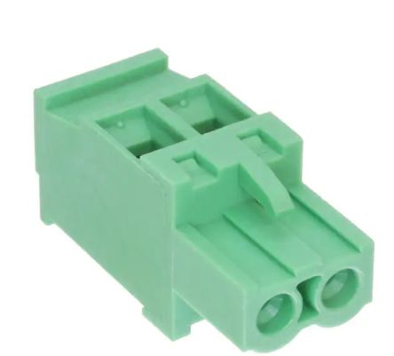 RS PRO, 5.08mm Pitch, 2 Way, Pluggable Terminal Block, Plug, Free Hanging (In Line) [0]; 237-8427