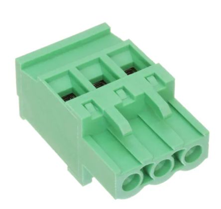 RS PRO, 5mm Pitch, 3 Way, Pluggable Terminal Block, Plug, Free Hanging (In Line) [0]; 237-8429
