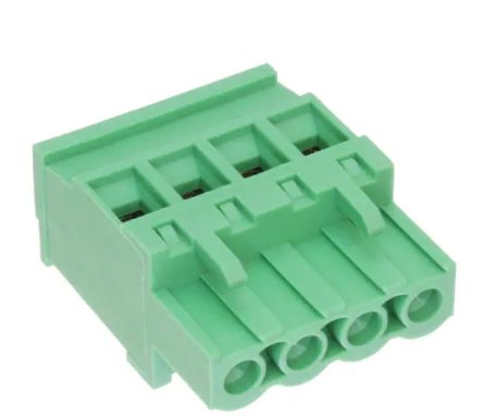 RS PRO, 5mm Pitch, 4 Way, Pluggable Terminal Block, Plug, Free Hanging (In Line) [0]; 237-8433