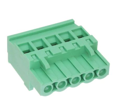RS PRO, 5mm Pitch, 5 Way, Pluggable Terminal Block, Plug, Free Hanging (In Line) [0]; 237-8438