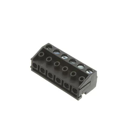 RS PRO, 5mm Pitch, 6 Way, Pluggable Terminal Block, Plug, Free Hanging (In Line) [0]; 237-8466