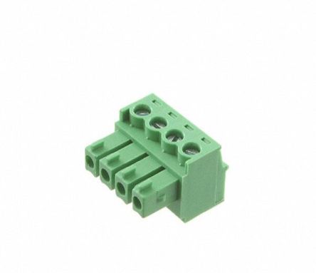 RS PRO, 3.81mm Pitch, 4 Way, Pluggable Terminal Block, Plug, Free Hanging (In Line) [0]; 237-8478