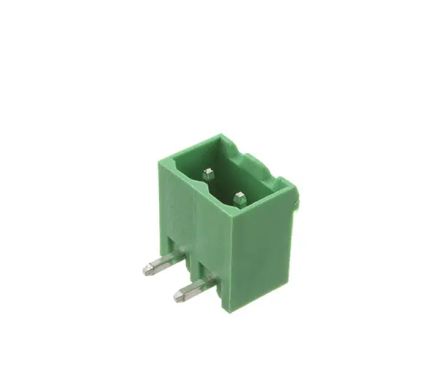 RS PRO, 5mm Pitch, 2 Way, Pluggable Terminal Block, Header, Through Hole [0]; 237-8518