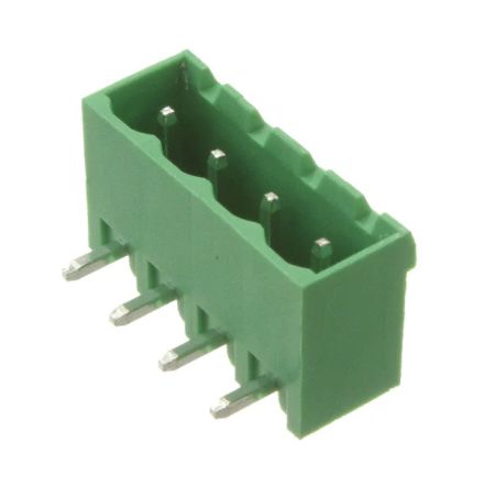 RS PRO, 5mm Pitch, 4 Way, Pluggable Terminal Block, Header, Through Hole [0]; 237-8533