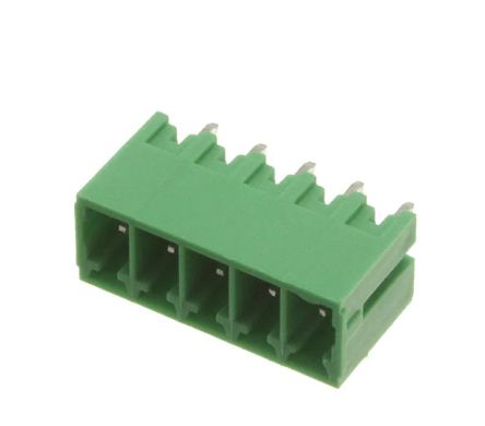 RS PRO, 3.5mm Pitch, 5 Way, Pluggable Terminal Block, Header, Through Hole [0]; 237-8559