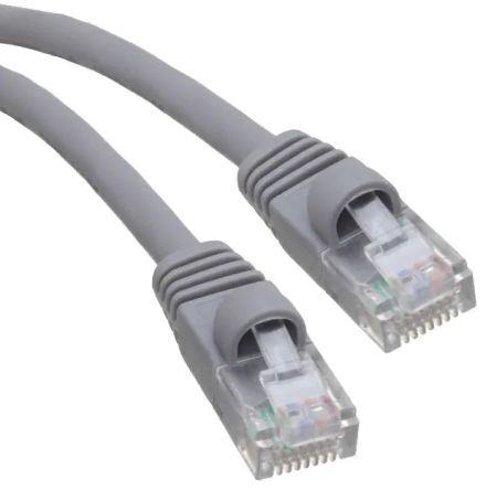 RS PRO, 915mm Cat5e, Grey RJ45 to Male RJ45 Male, U/UTP Unshielded, Terminated PVC Sheath [0]; 237-8586