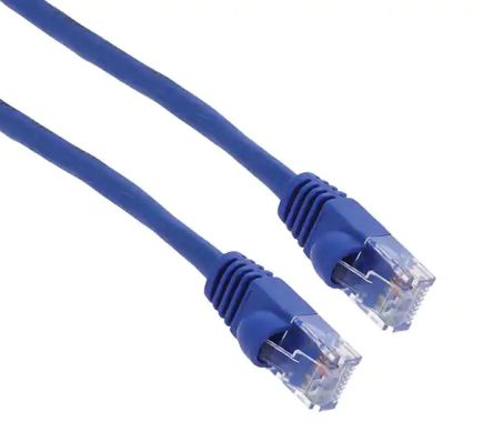 RS PRO, 3m Cat5e, Blue RJ45 to Male RJ45 Male, U/UTP Unshielded, Terminated PVC Sheath [0]; 237-8599