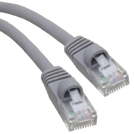 RS PRO, 3m Cat5e, Grey RJ45 to Male RJ45 Male, U/UTP Unshielded, Terminated PVC Sheath [0]; 237-8603