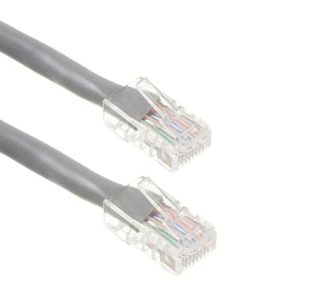 RS PRO, 2.1m Cat6, Grey RJ45 to Male RJ45 Male, U/UTP Unshielded, Terminated PVC Sheath [0]; 237-8619